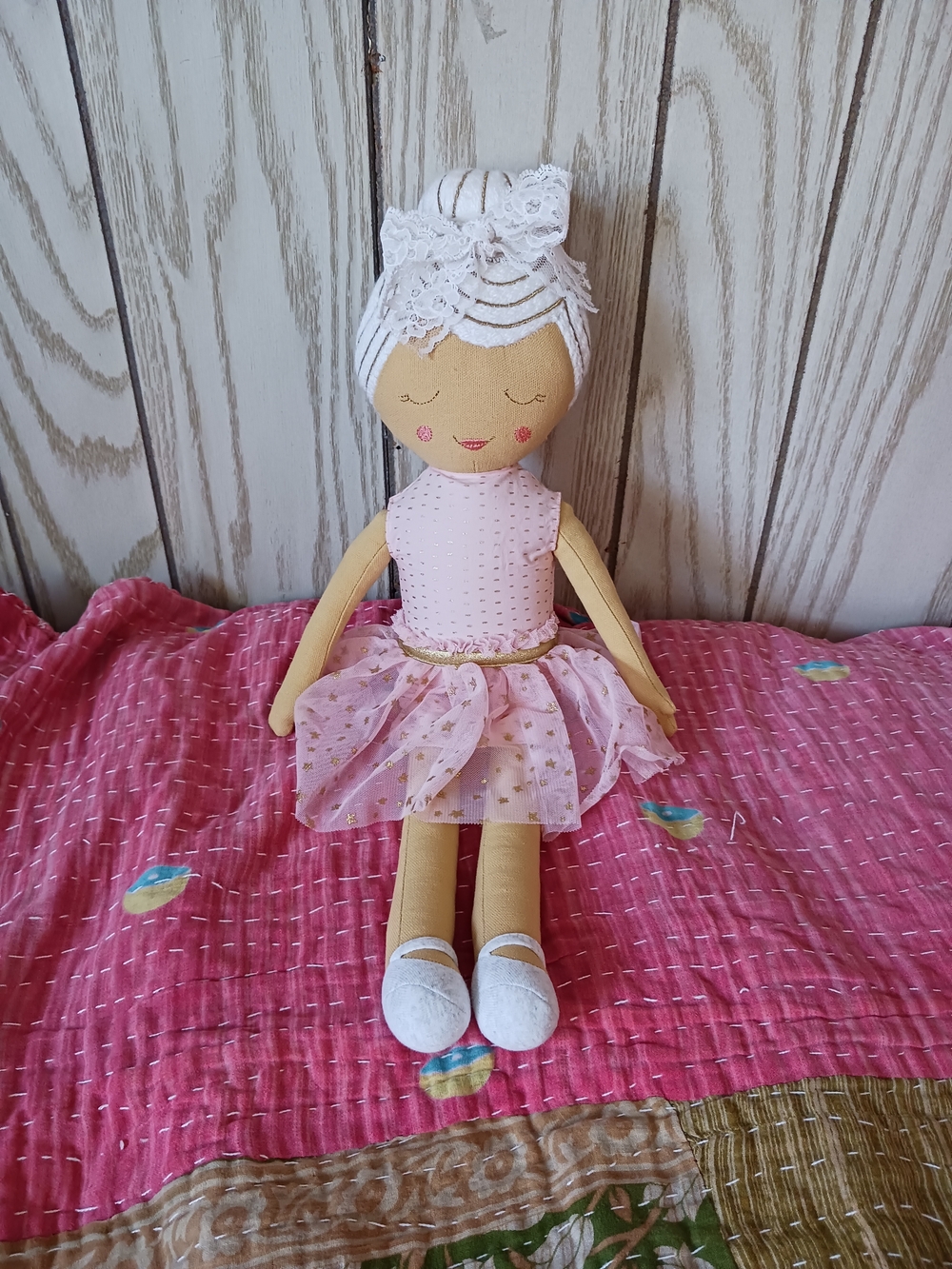 Pillowfort Target Ballerina Plush Doll with Lace Headband